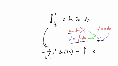 integrate-by-parts-to-evaluate-the-given-definite-integral-int_1-31-x-ln-3-x-d-x