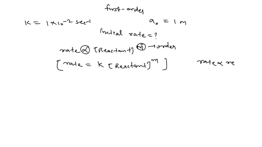 solved-a-substance-reacts-according-to-first-order-kinetics-the-rate