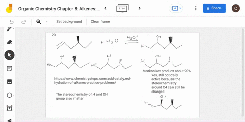 what-products-are-formed-from-acid-catalyzed-hydration-of-racemic-pm-4-methyl-1-hexene-what-can-you-