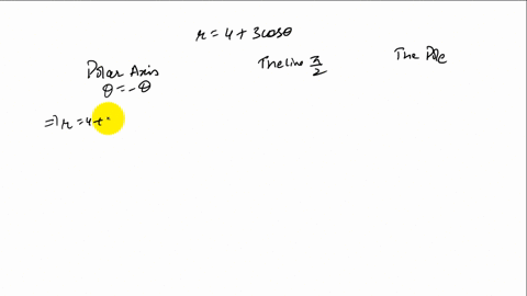 test-for-symmetry-with-respect-to-a-the-polar-axis-b-the-line-thetafracpi2-c-the-pole-r43-cos-theta