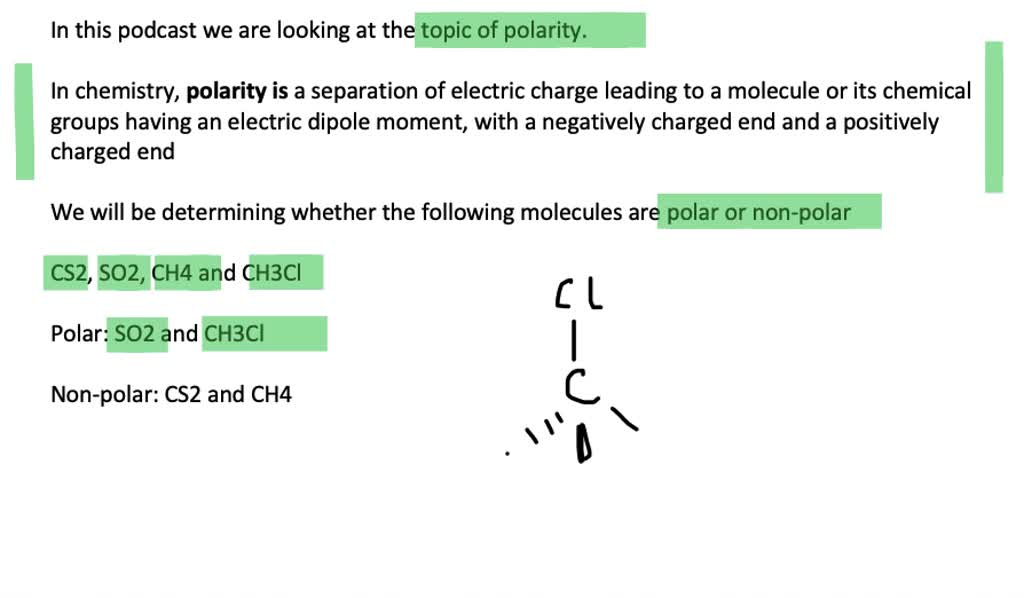 Solved Classify Each Molecule As Polar Or Nonpola