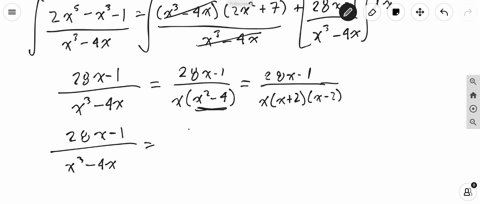 evaluate-the-integral-int-frac2-x5-x3-1x3-4-x-d-x