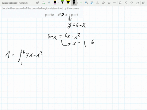 locate-the-centroid-of-the-bounded-region-determined-by-the-curves-y6-x-x2-quad-xy6