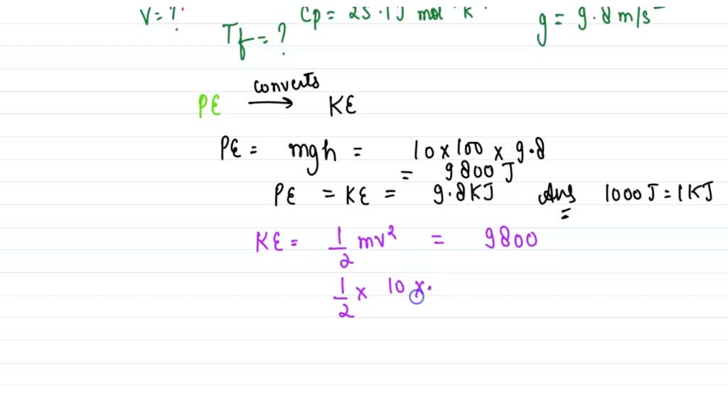 SOLVED:Suppose that a 10 -kg mass of iron at 20^∘ C is dropped from a