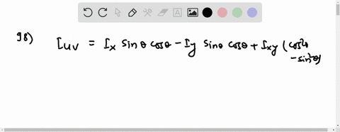 the-product-of-inertia-for-an-area-about-inclined-axes-is-given-by-the-formula-i_u-vi_x-sin-theta-co