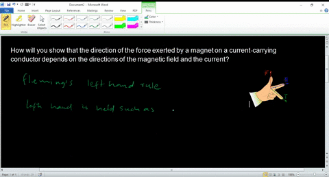how-will-you-show-that-the-direction-of-the-force-exerted-by-a-magnet-on-a-current-carrying-conducto