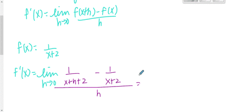 use-the-limit-definition-to-find-the-derivative-of-the-function-fxfrac1x2