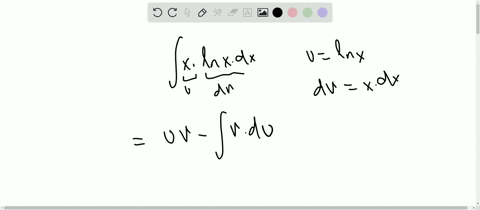 use-integration-by-parts-to-evaluate-int-x-ln-x-d-x-with-uln-x-and-d-vx-d-x