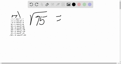 match-the-radical-expression-with-its-simplest-form-sqrt75-a-3-sqrt6-b-5-sqrt3-c-7-sqrt2-d-3-sqrt5