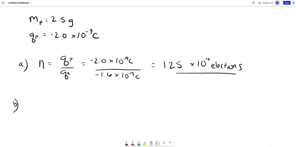 A 2.5-g copper penny is given a charge of -2.0 ×10^-9 C . (a) How many ...