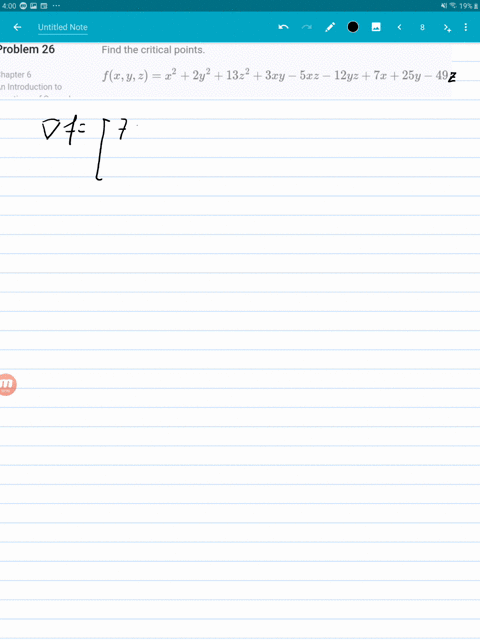 find-the-critical-points-fx-y-zx22-y213-z23-x-y-5-x-z-12-y-z7-x25-y-49-z