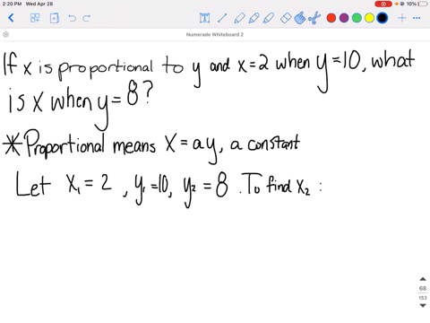 if-x-is-proportional-to-y-and-x2-when-y10-what-is-the-value-of-x-when-y8