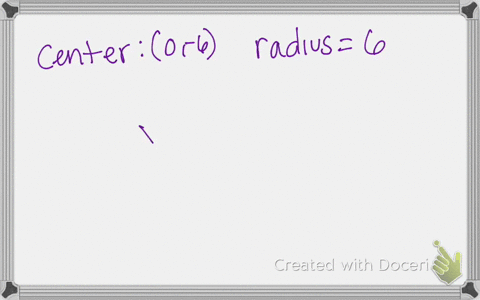 write-an-equation-in-standard-form-of-the-circle-with-the-given-properties-text-center-at-0-6-r6