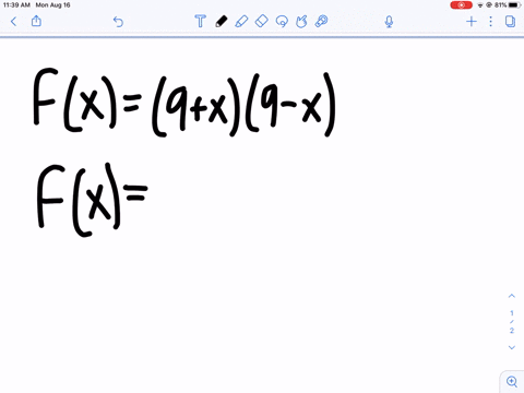 find-fprimex-simplify-fx9x9-x