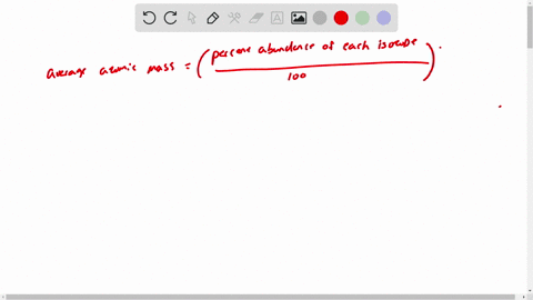 an-element-x-has-five-major-isotopes-which-are-listed-below-along-with-their-abundances-calculate-th