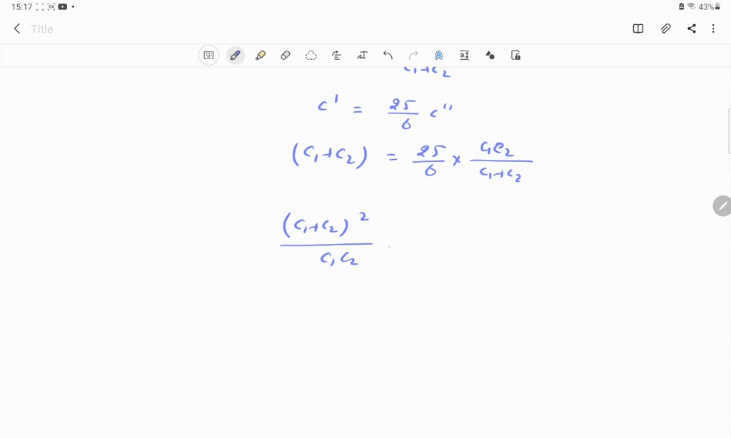 SOLVEDThe effective capacitance of two capacitors of capacitances C1 and C2 (with C2>C1