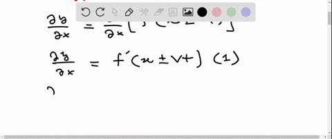 show-by-differentiation-and-substitution-that-a-n-y-function-of-the-form-yfx-pm-v-t-satisfies-the-wa