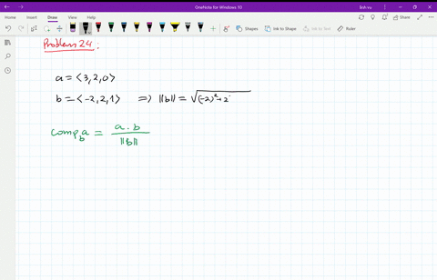 find-operatornamecom-p_b-a-and-projo-a-mathbfalangle-320rangle-mathbfblangle-221rangle