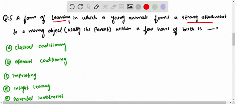 a-form-of-learning-in-which-a-young-animal-forms-a-strong-attachment-to-a-moving-object-usually-its-