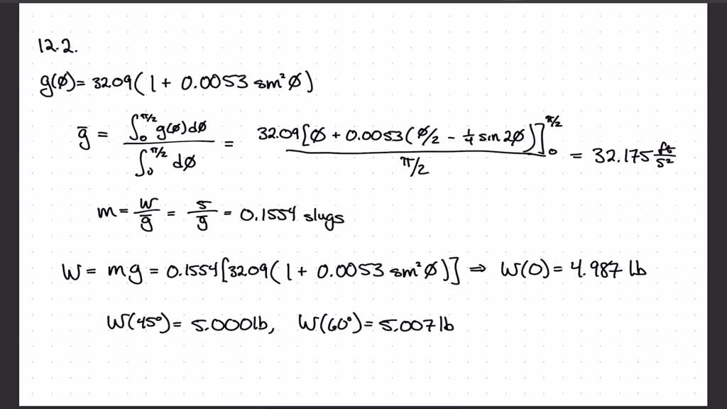 The value of g at any latitude ϕmay be obtained from the formula g=32. ...