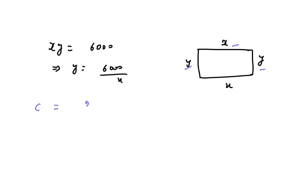 solved-a-rectangular-region-of-6000-square-feet-is-to-be-fenced-in-on