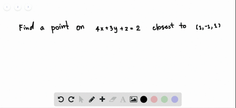 find-the-point-on-the-plane-4-x3-yz2-that-is-closest-to-the-point-1-11