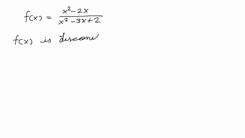 determine-all-values-of-x-at-which-the-function-is-discontinuous-fxfracx2-2-xx2-3-x2-3