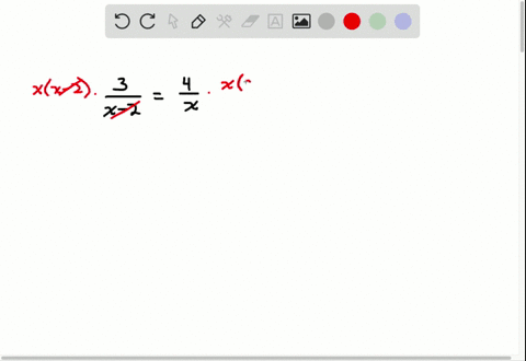 solve-frac3x-2frac4x