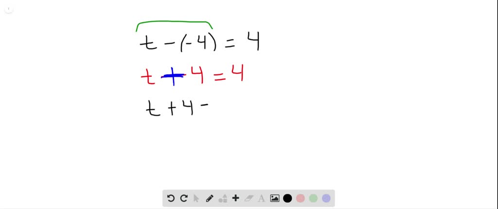 ⏩solved Solve The Equation By Simplifying First T 4 4 Numerade