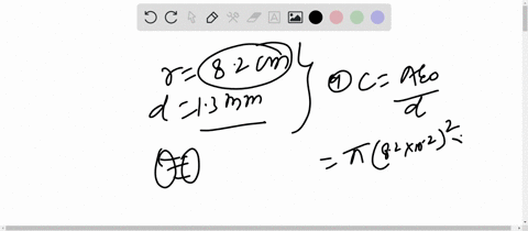 a-parallel-plate-capacitor-has-circular-plates-of-82-mathrmcm-radius-and-13-mathrmmm-separation-a-ca