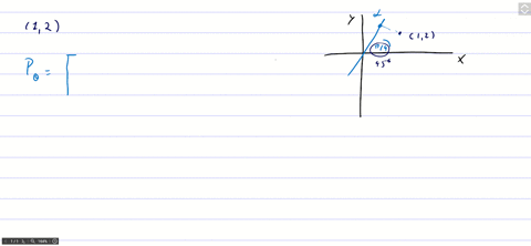 find-the-standard-matrix-for-the-orthogonal-projection-of-r2-onto-the-stated-line-and-then-use-tha-2