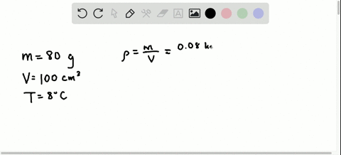 an-apple-weighs-80-mathrmg-and-has-a-volume-of-100-mathrmcm3-in-a-refrigerator-at-8circ-mathrmc-what