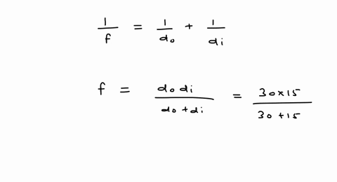 an-object-placed-30-mathrmcm-in-front-of-a-converging-lens-forms-an-image-15-mathrmcm-behind-the-len