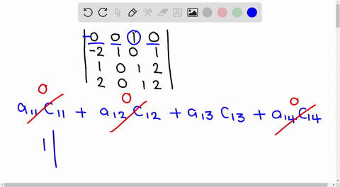 evaluate-each-determinant-by-expanding-by-cofactors-leftbeginarrayrrrr-0-0-1-0-2-1-0-1-1-0-1-2-2-0-1