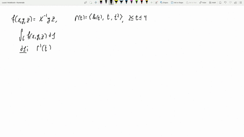 let-fx-y-zx-1-y-z-and-let-mathcalc-be-the-curve-parametrized-by-mathbfrtleftlangleln-t-t-t2rightrang