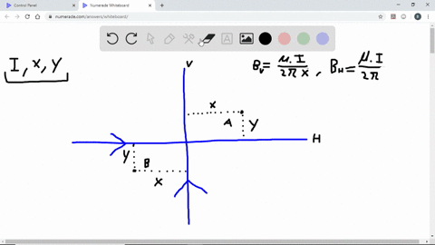 the-drawing-shows-two-perpendicular-long-straight-wires-both-of-which-lie-in-the-plane-of-the-paper-