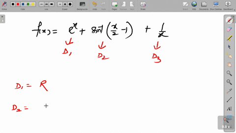 find-the-domains-of-each-of-the-following-functions-fxexsin-1leftfracx2-1rightfrac1x