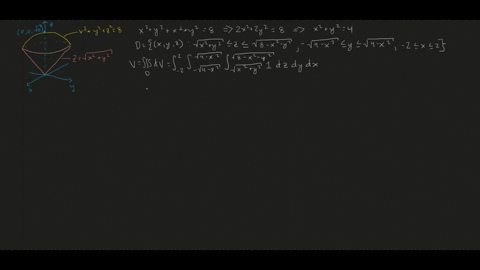 find-the-volume-of-the-following-solids-using-triple-integrals-the-region-bounded-below-by-the-con-2