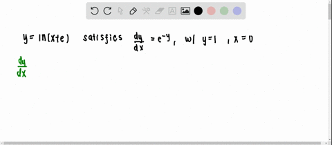 verify-that-yln-xe-satisfies-d-y-d-xe-y-with-y1-when-x0