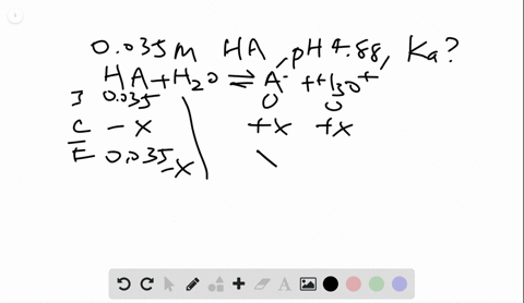 a-0035-m-solution-of-a-weak-acid-mathrmha-has-a-ph-of-488-what-is-the-k_mathrma-of-the-acid