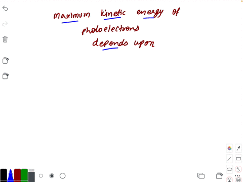 the-maximum-kinetic-energy-of-the-photoelectrons-emitted-from-a-surface-is-dependent-on-the-a-intens