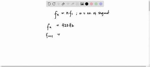 a-string-fastened-at-both-ends-resonates-at-420-mathrmhz-and-490-mathrmhz-with-no-resonant-frequenci