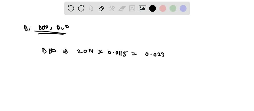 Heavy water has the formula D2 O, and semideuterated water has the ...