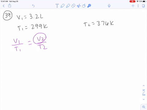 a-balloon-with-an-initial-volume-of-32-l-at-a-temperature-of-299-k-is-warmed-to-376-k-what-is-its-vo