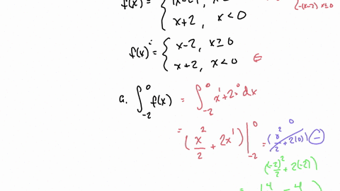 in-each-part-evaluate-the-integral-given-that-fxleftbeginarrayll-x-2-x-geq-0-x2-x0-endarrayright-a-2