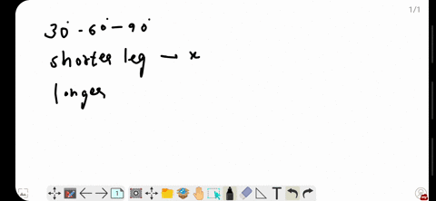 if-the-shortest-leg-of-a-30circ-60circ-90circ-triangle-has-length-1668-feet-what-are-the-lengths-of-