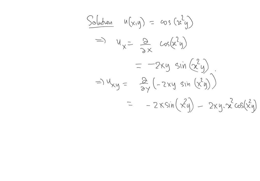 5760 Compruebe que la conclusión del teorema de Clairaut se cumple, es