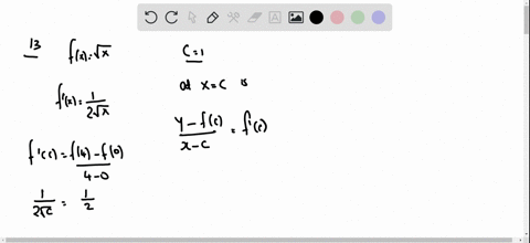 13-14-find-the-number-c-that-satisfies-the-conclusion-of-the-mean-value-theorem-on-the-given-interva