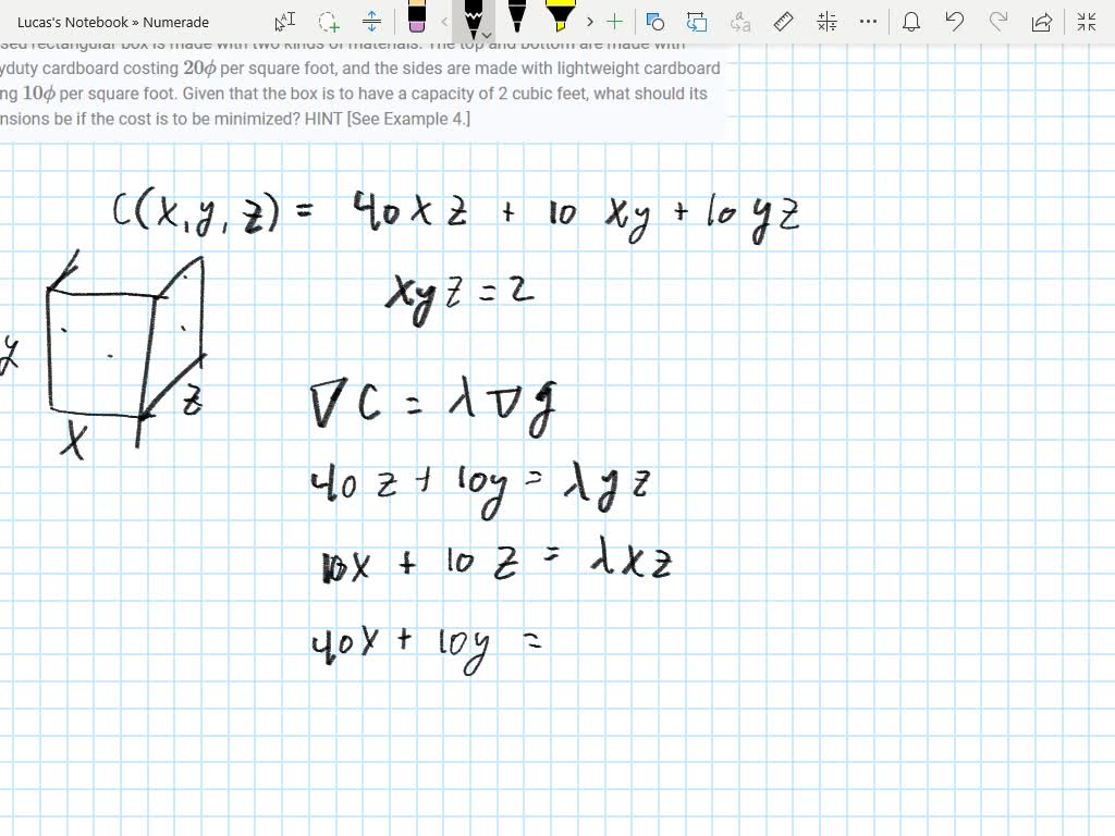 SOLVED:A closed rectangular box is made with two kinds of materials ...