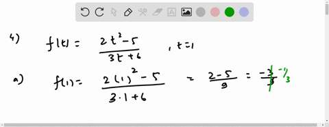 1-6-an-expression-is-given-a-evaluate-it-at-the-given-value-b-find-its-domain-frac2-t2-53-t6-quad-t1